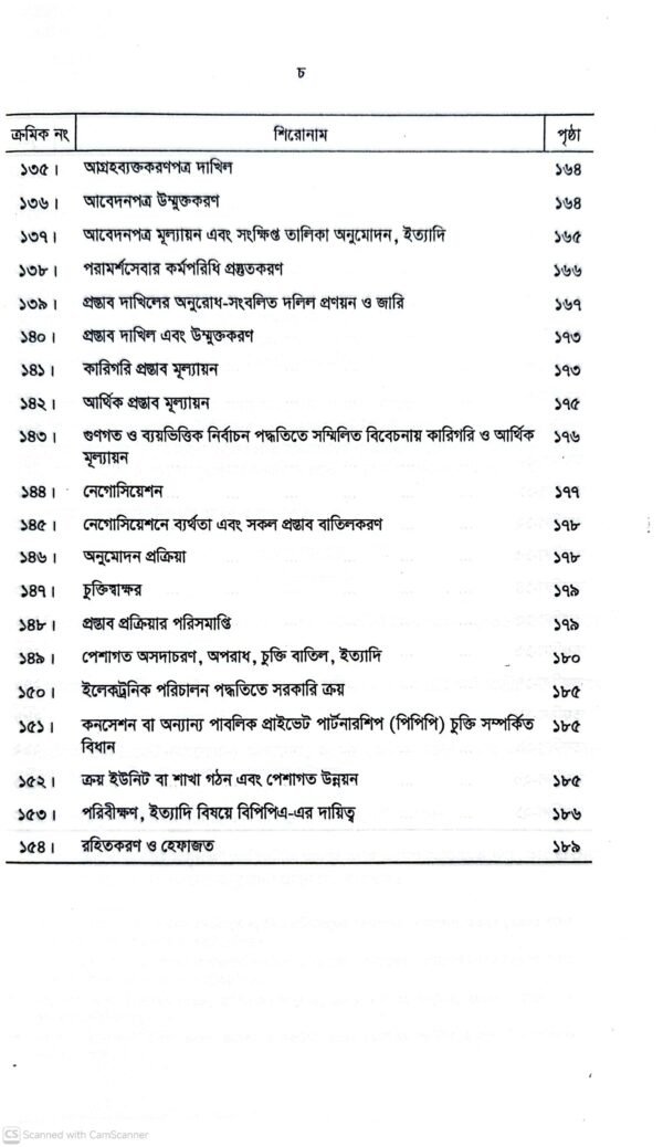 পাবলিক প্রকিউরমেন্ট আইন-২০০৬ ও বিধিমালা-২০২৫